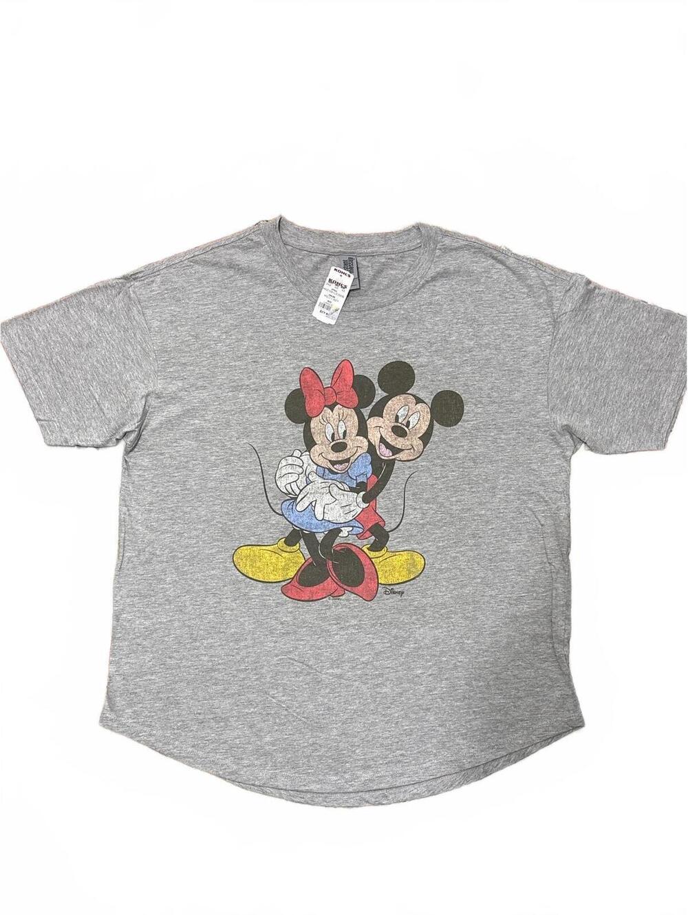 Instant Message Disney Mickey and Minnie Mouse Graphic T-Shirt Size L